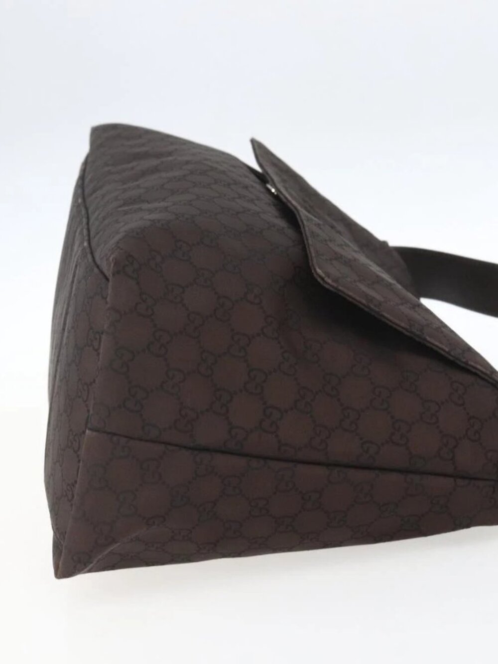 GUCCI GG Canvas Shoulder Bag Brown Silver 272350 Auth ka1322 - Picture 6 of 16
